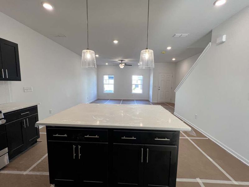 Kitchen featuring Industrial Collection Finishes Construction Progress