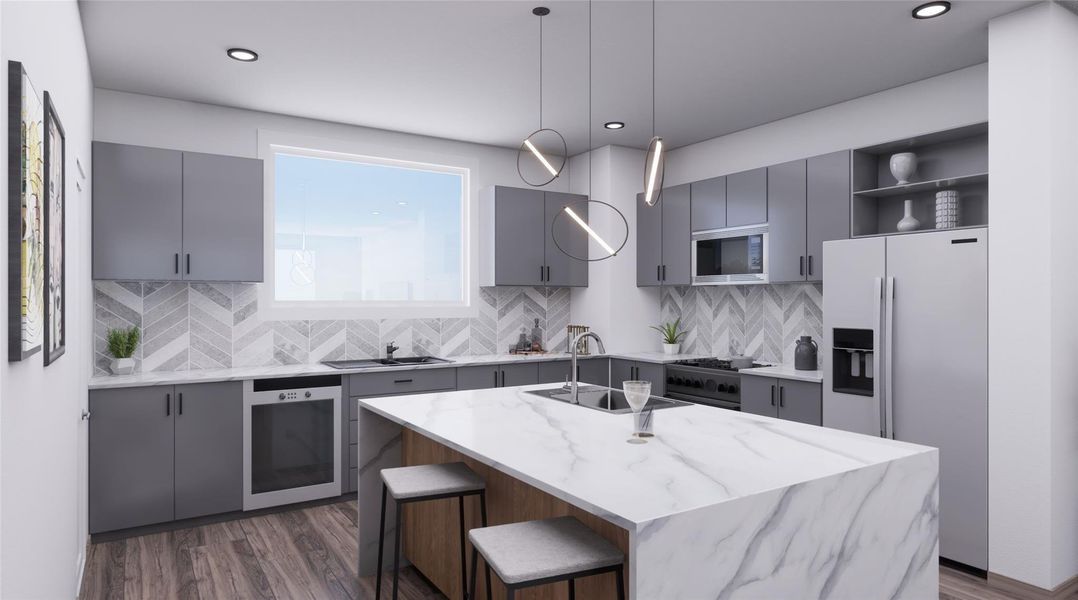 Furnished interior view inside a new home in , Houston (Image 7).