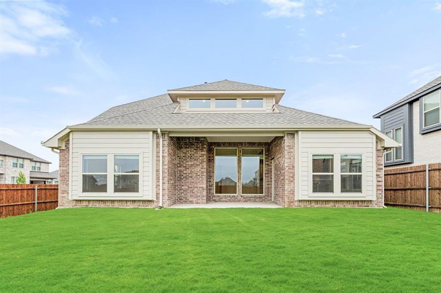 Front exterior of a new home in Hulen Trails Classic 50, Fort Worth, TX, highlighting curb appeal (Image 24). Front exterior of a new home in Hulen Trails Classic 50, Fort Worth, TX, highlighting curb appeal (Image 24).