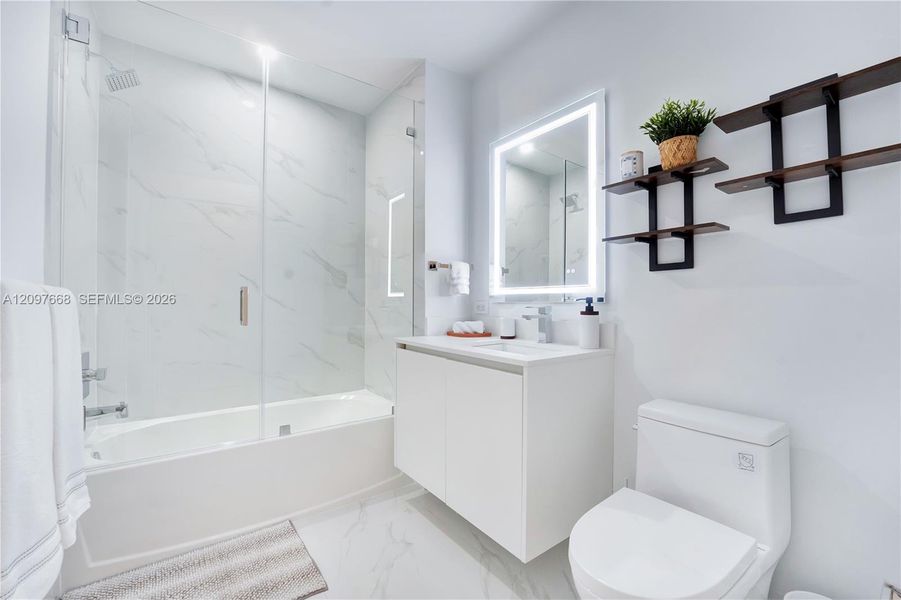 Furnished interior view inside a new home in , Miami (Image 16).