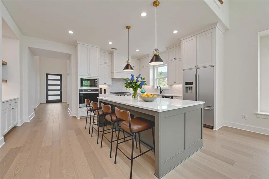 Furnished interior view inside a new home in Estates at Rockhill, Frisco (Image 14).