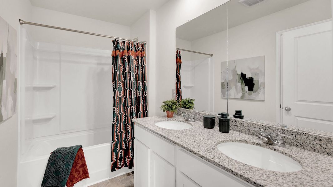 Furnished interior view inside a new home in Fox Hollow, Dalton (Image 39).