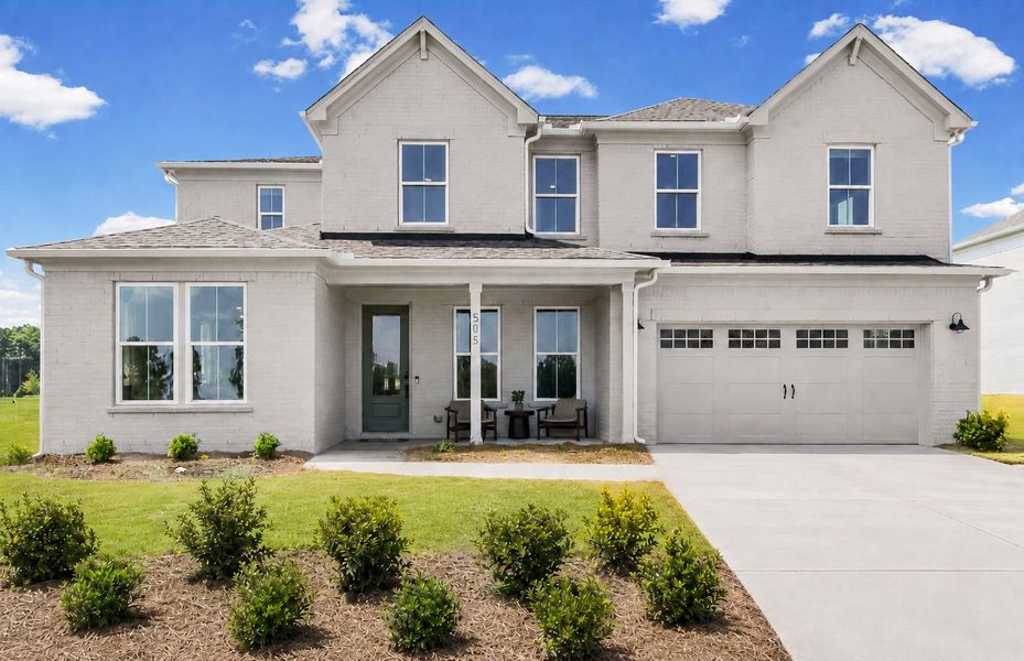 Representative exterior photo of a completed home built from the Newlyn by Pulte Homes in Amherst, McDonough, GA (Image 22).