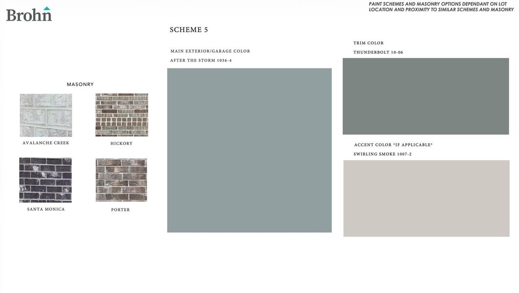 Sample of building materials used in homes in Sorella, Tomball (Image 4).