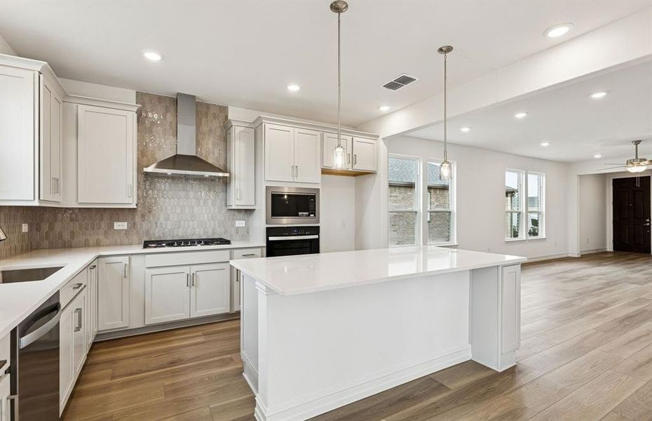 Built-in stainless steel appliances