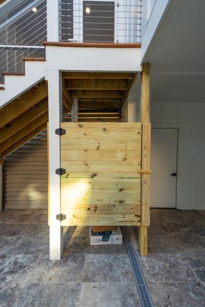 Exterior details and patio area of a home in , Isle Of Palms (Image 38). Exterior details and patio area of a home in , Isle Of Palms (Image 38).