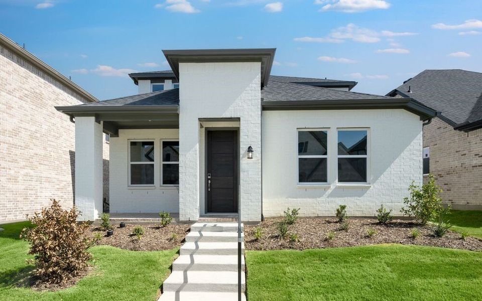 Representative exterior photo of a completed home built from the Tartini by Taylor Morrison in North Sky Celina, Celina, TX (Image 1). Representative exterior photo of a completed home built from the Tartini by Taylor Morrison in North Sky Celina, Celina, TX (Image 1).