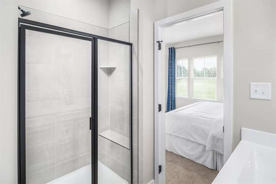 Representative furnished interior of a home built from the Traditional Clarendon by Ryan Homes in Northerly, Charlotte (Image 28).