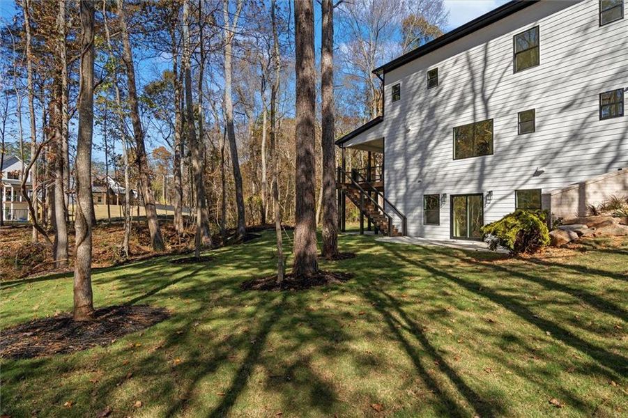 Exterior details and patio area of a home in , Villa Rica (Image 37).