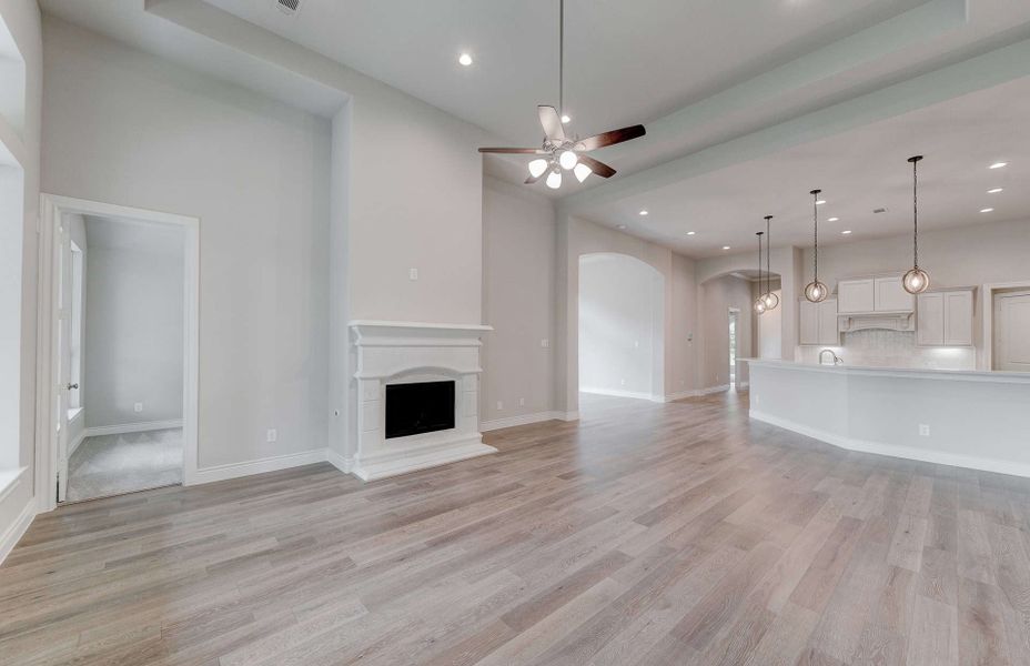 Representative unfurnished interior of a home built from the 3049 by Ravenna Homes in The Woodlands Hills 65′, Willis (Image 26). Representative unfurnished interior of a home built from the 3049 by Ravenna Homes in The Woodlands Hills 65′, Willis (Image 26).