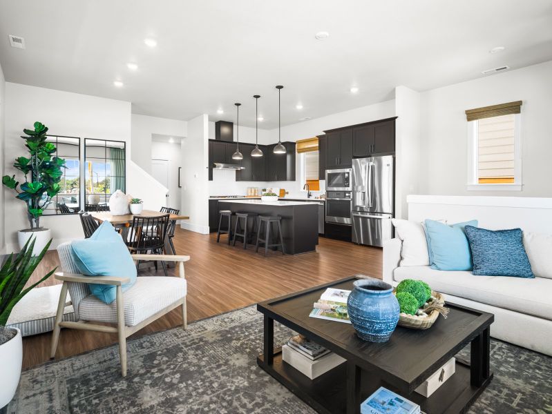 Representative furnished interior of a home built from the Holly by Risewell Homes in Elevon, Lavon (Image 5). Representative furnished interior of a home built from the Holly by Risewell Homes in Elevon, Lavon (Image 5).