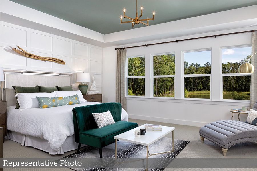 Furnished interior view inside a new home in Hidden Ponds Reserve, Awendaw (Image 4).