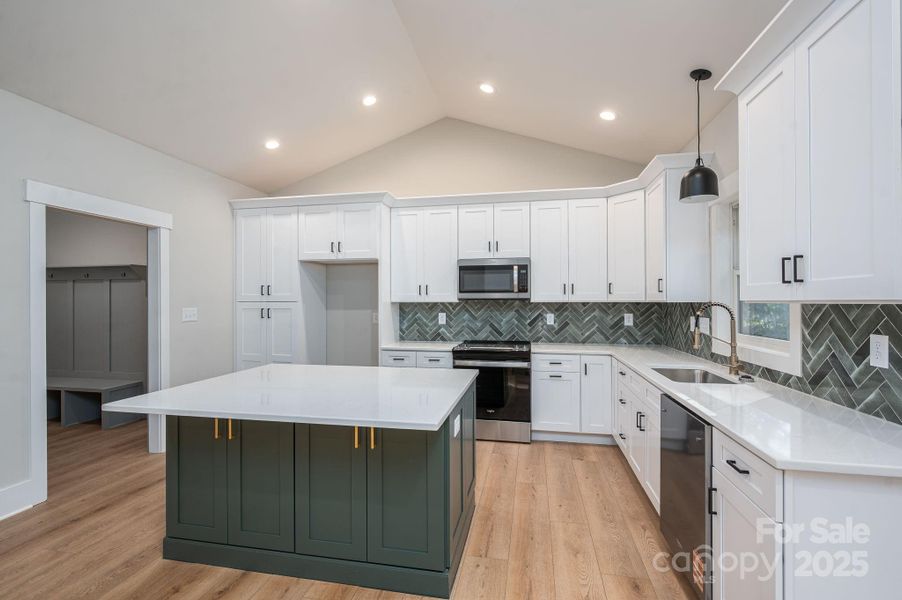 Furnished interior view inside a new home in , Newton (Image 13).