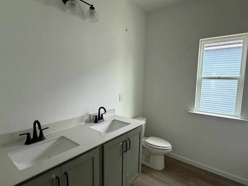 Bath 3 featuring the AW Collection® Rosemary - Soft neutrals with bold contrast and ease.