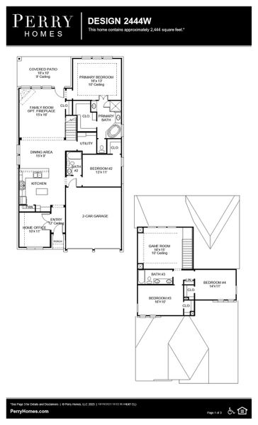 Floor Plan for 2444W