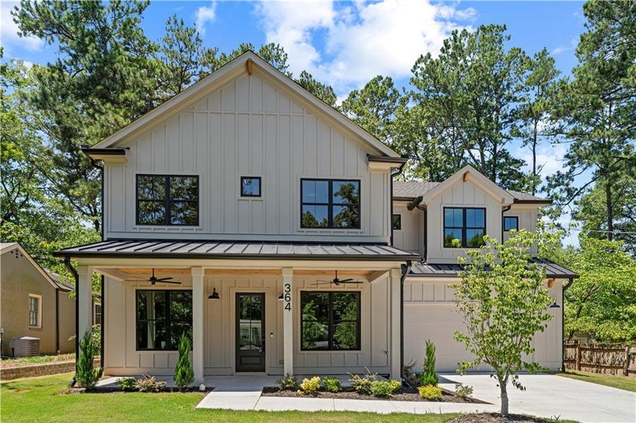 Front exterior of a new home in , Decatur, GA, highlighting curb appeal (Image 31). Front exterior of a new home in , Decatur, GA, highlighting curb appeal (Image 31).