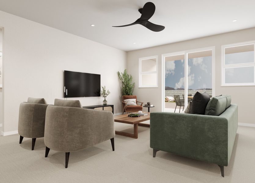 Representative furnished interior of a home built from the Imperial by Beazer Homes in Montana Vista - Summit, Buckeye (Image 5).