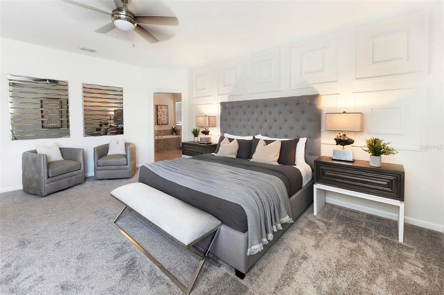 Furnished interior view inside a new home in , Clermont (Image 12).