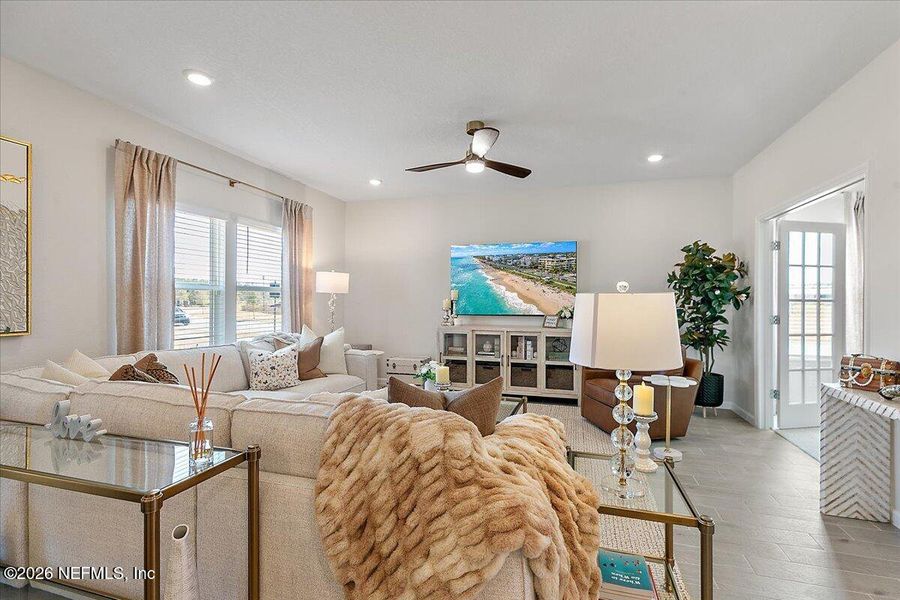 Furnished interior view inside a new home in Edenbrooke at Hyland Trail | 55+, Green Cove Springs (Image 14).