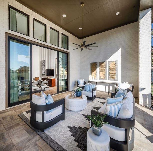 Representative exterior details of a home built from the 222G by Highland Homes in Quail Hollow, Rockwall (Image 27).