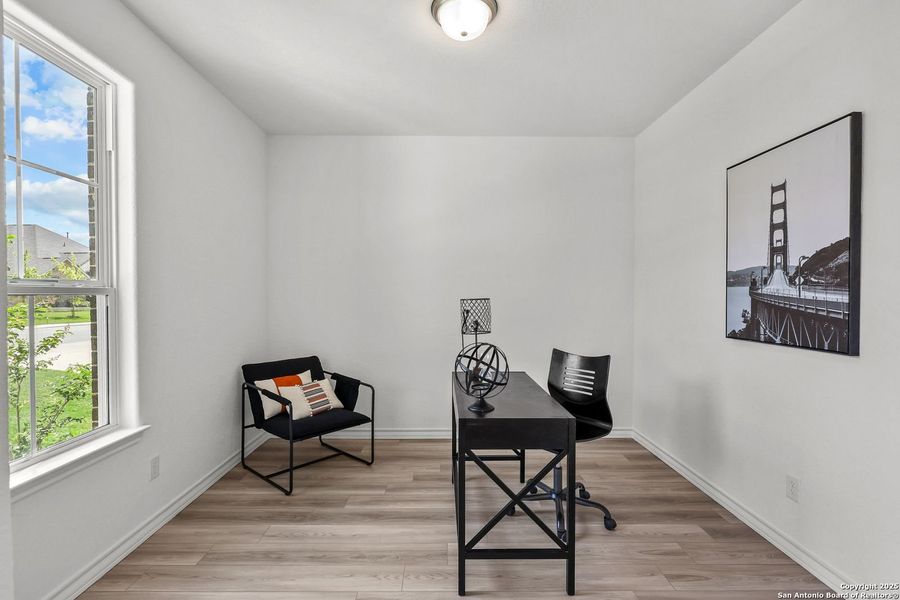 Furnished interior view inside a new home in Ladera, San Antonio (Image 20).