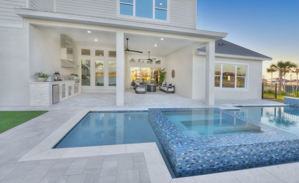 Exterior details and patio area of a home in Waterset, Apollo Beach (Image 20). Exterior details and patio area of a home in Waterset, Apollo Beach (Image 20).