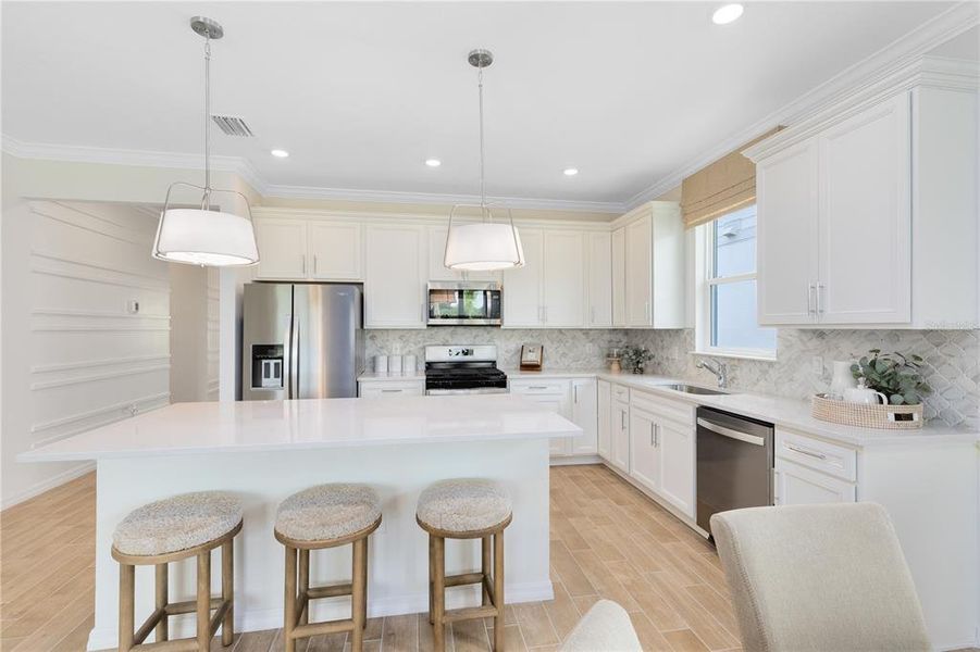 Furnished interior view inside a new home in Sunrise Estates, West Melbourne (Image 8).