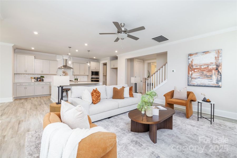 Furnished interior view inside a new home in Riverwalk, Rock Hill (Image 24).