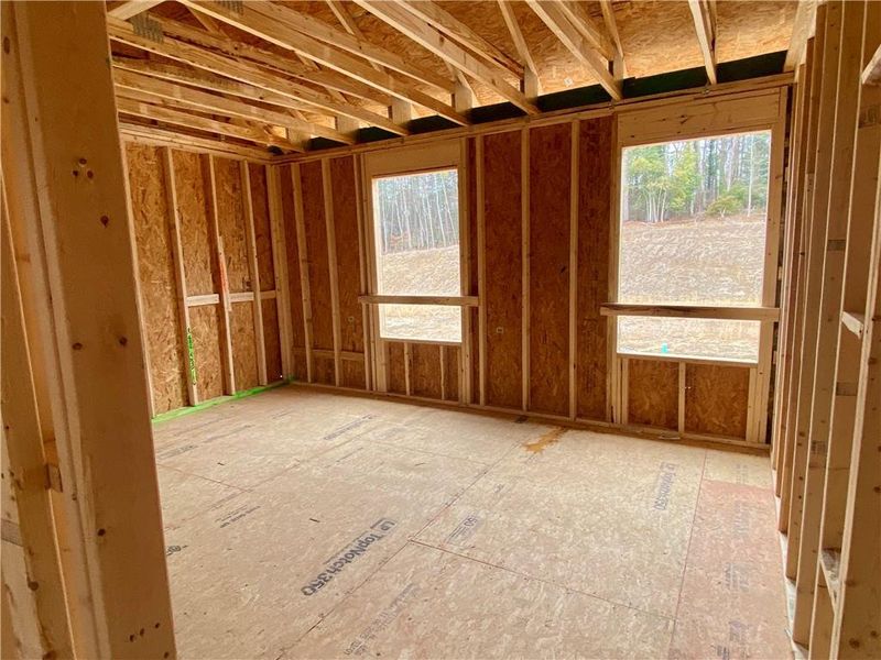 In-progress construction of a new home in Arbors at Richland Creek, Buford, GA (Image 32). In-progress construction of a new home in Arbors at Richland Creek, Buford, GA (Image 32).
