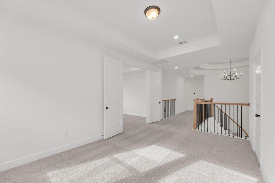 Spacious, unfurnished interior of a new home in Santa Rita Ranch - 60', Liberty Hill (Image 28). Spacious, unfurnished interior of a new home in Santa Rita Ranch - 60', Liberty Hill (Image 28).