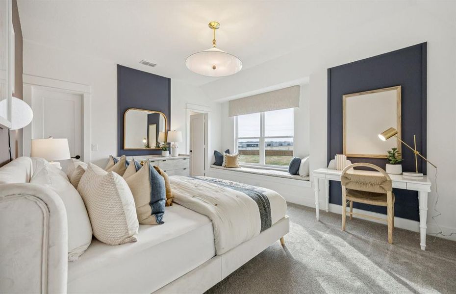 Secondary bedroom *model representation