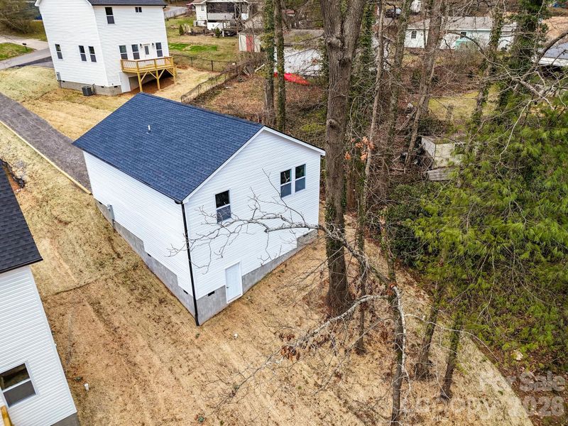 Exterior details and patio area of a home in , Asheville (Image 26).