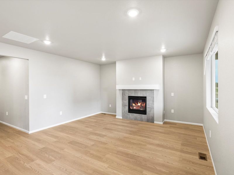 Spacious, unfurnished interior of a new home in Poudre Heights: The Alpine Collection, Windsor (Image 8).