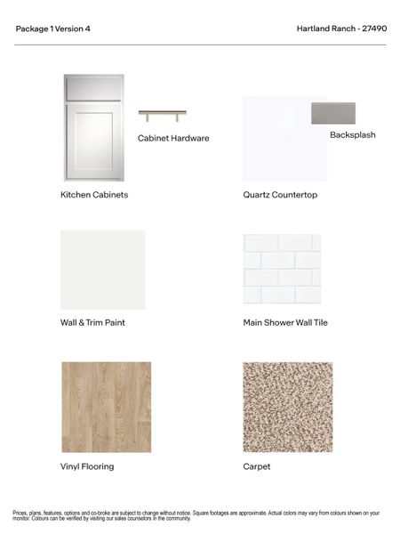 Sample of building materials used in homes in Hartland Ranch, Lockhart (Image 22).