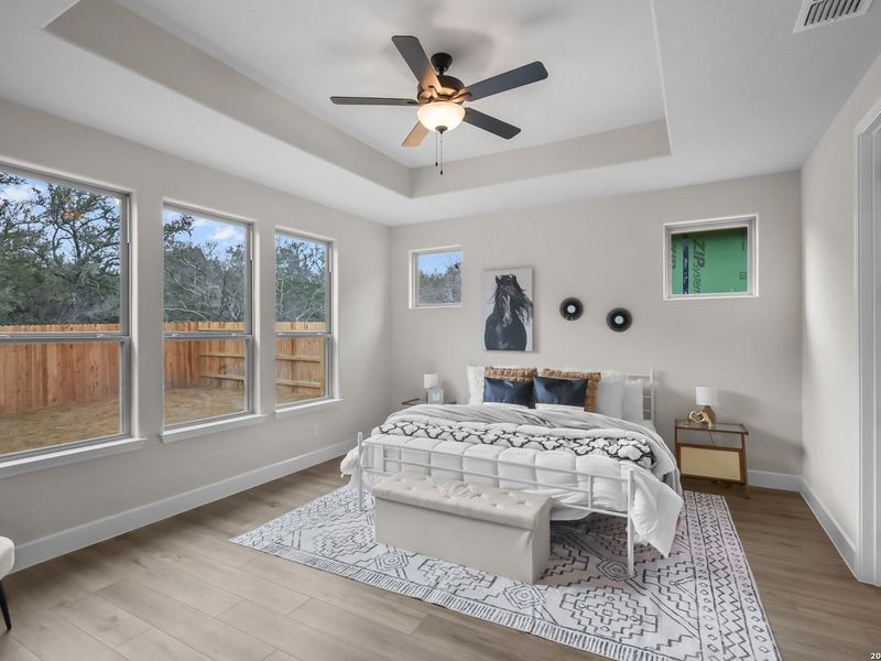 Furnished interior view inside a new home in The Reserve at Potranco Oaks, Castroville (Image 37).