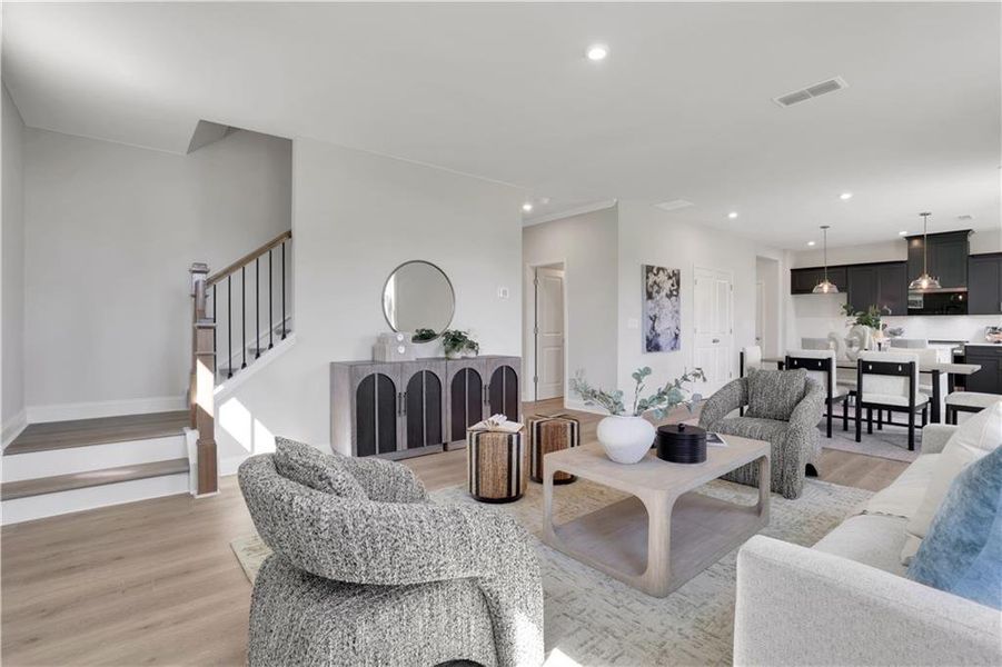 Furnished interior view inside a new home in Easton Walk, Lawrenceville (Image 26).