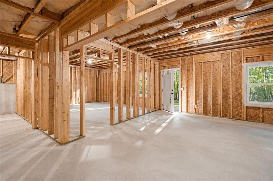 In-progress construction of a new home in , Waleska, GA (Image 44).