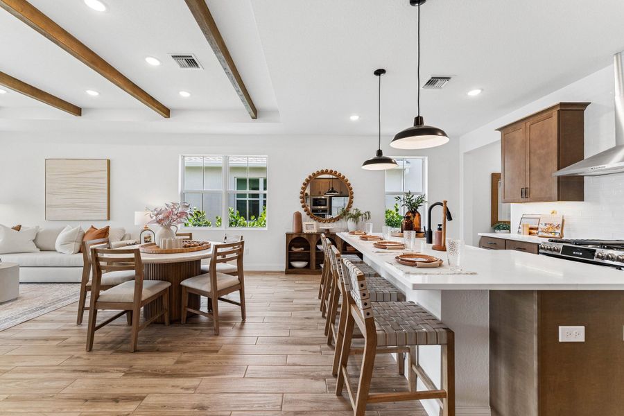 Kitchen, Great Room & Dining Area Kitchen, Great Room & Dining Area