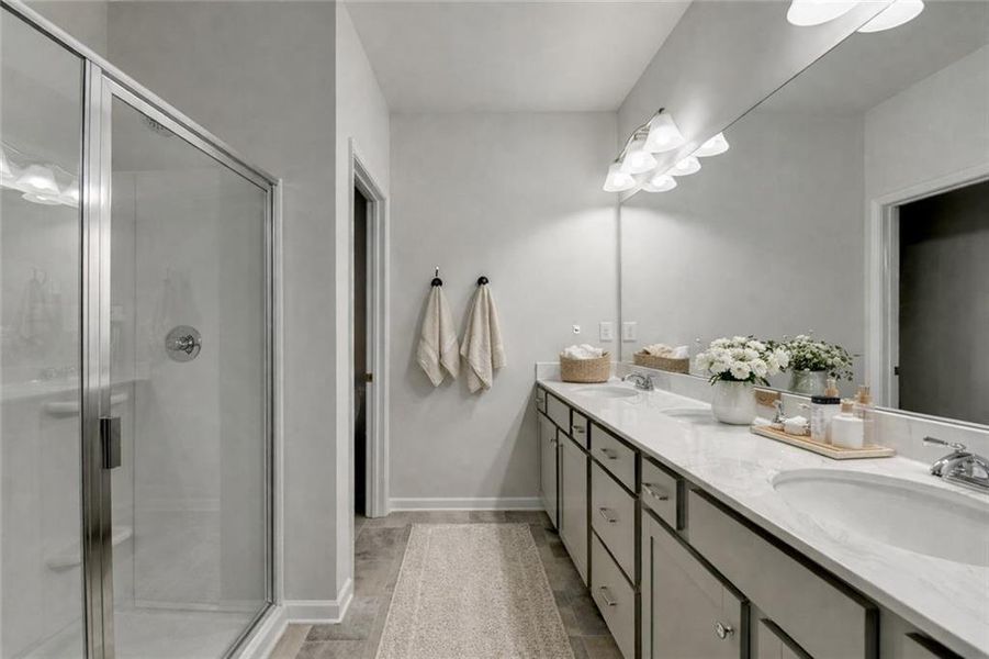 Furnished interior view inside a new home in , Sugar Hill (Image 16).