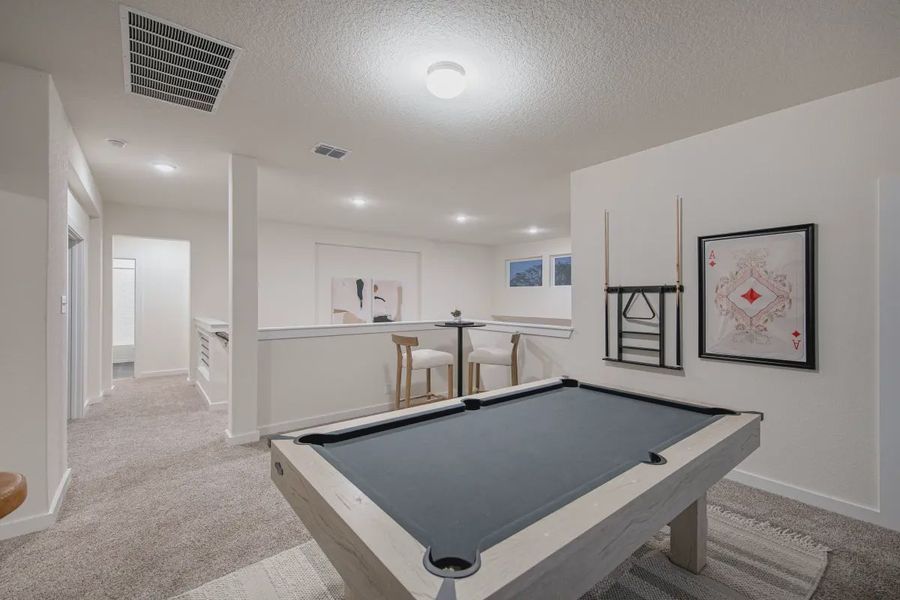 Representative furnished interior of a home built from the Shelby by Chesmar Homes in Buffalo Crossing, Cibolo (Image 9). Representative furnished interior of a home built from the Shelby by Chesmar Homes in Buffalo Crossing, Cibolo (Image 9).