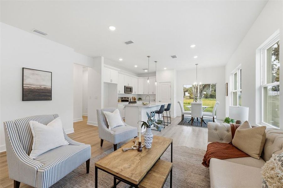 Furnished interior view inside a new home in , Sanford (Image 26).