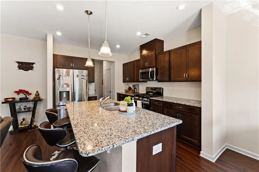 Furnished interior view inside a new home in , Sugar Hill (Image 10). Furnished interior view inside a new home in , Sugar Hill (Image 10).