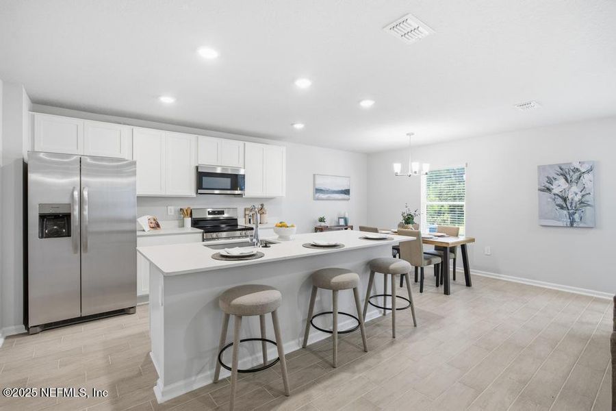 Furnished interior view inside a new home in Kings Preserve, Jacksonville (Image 7).