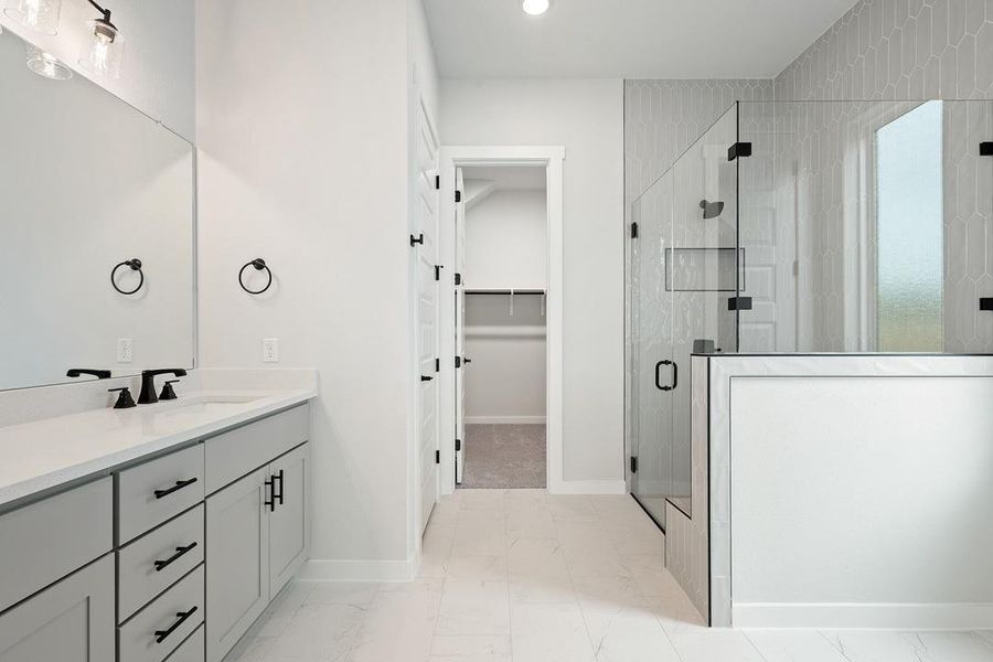 Furnished interior view inside a new home in Lagos Reserve, Manor (Image 9).