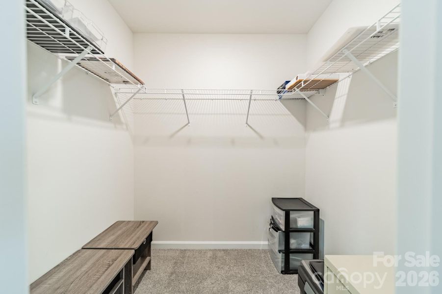 Large walk-in closet in Loft area Large walk-in closet in Loft area