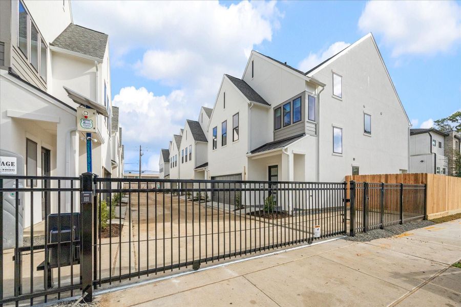 Exterior details and patio area of a home in Caywood Place, Houston (Image 24). Exterior details and patio area of a home in Caywood Place, Houston (Image 24).