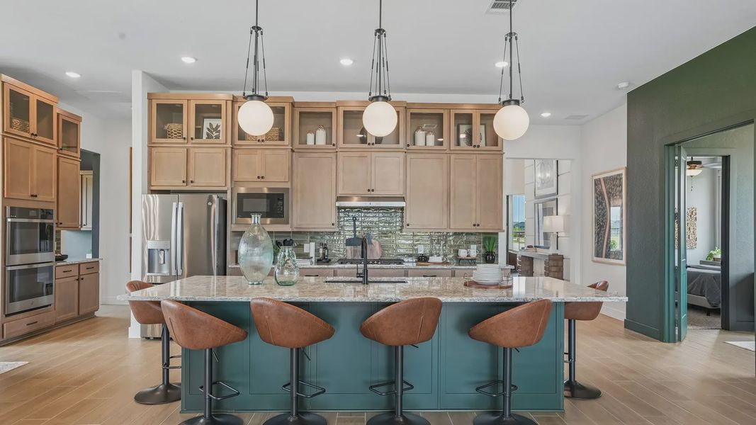 Representative furnished interior of a home built from the Sydney by Chesmar Homes in Westland Ranch, League City (Image 15).