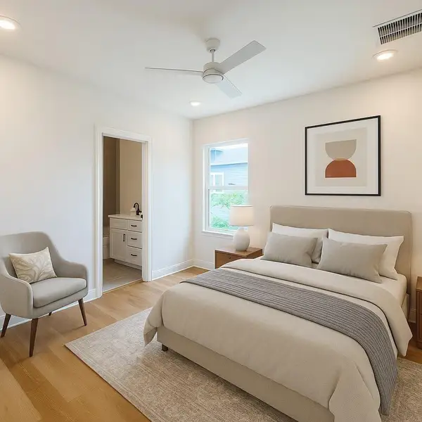 Furnished interior view inside a new home in , Houston (Image 9). Furnished interior view inside a new home in , Houston (Image 9).