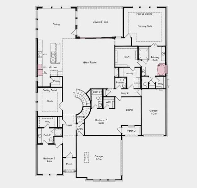 Additional Highlights Include: Gourmet kitchen, sliding glass door at great room, drop-in tub at primary suite, and media room. Additional Highlights Include: Gourmet kitchen, sliding glass door at great room, drop-in tub at primary suite, and media room.