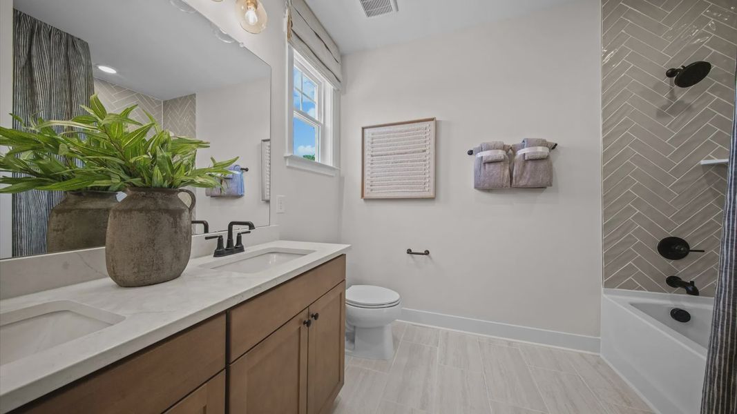 Furnished interior view inside a new home in Bayberry, Raleigh (Image 33). Furnished interior view inside a new home in Bayberry, Raleigh (Image 33).